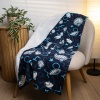Пляжний рушник великий тонкий махровий з принтом GM Textile 70х150 см 300 г/м2 (Синій) Пляжний рушник великий тонкий махровий з принтом GM Textile 70х150 см 300 г/м2 (Синій)