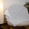 Махровий банний рушник з принтом GM Textile 70х150см 300г/м2 (Сірий)