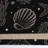 Пляжний рушник великий тонкий махровий з принтом GM Textile 70х150 см 300 г/м2 (Чорний)