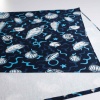 Пляжний рушник великий тонкий махровий з принтом GM Textile 70х150 см 300 г/м2 (Синій)