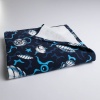 Пляжний рушник великий тонкий махровий з принтом GM Textile 70х150 см 300 г/м2 (Синій)