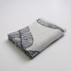 Полотенце для рук и лица махровое с рисунком перо GM Textile 40х70см 400г/м2 (Серый)