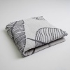 Рушник махровий для душу з малюнком перо GM Textile 70х140см 400г/м2 (Сірий)