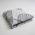 Рушник махровий для душу з малюнком перо GM Textile 70х140см 400г/м2 (Сірий)