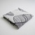 Махровий рушник з малюнком перо GM Textile 50х90см 400г/м2 (Сірий)