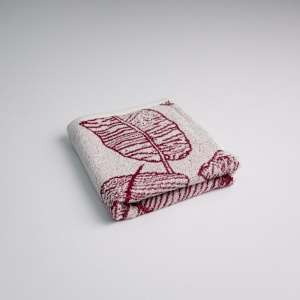 Рушник для рук та обличчя махровий з малюнком перо GM Textile 40х70см 400г/м2 (Червоний) Рушник для рук та обличчя махровий з малюнком перо GM Textile 40х70см 400г/м2 (Червоний)