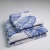 Набір махрових рушників з малюнком перо 2шт GM Textile 50х90см, 70х140см 400г/м2 (Синій)