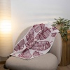 Набір махрових рушників з малюнком перо 3шт GM Textile 50х90см, 50х90см, 70х140см 400г / м2 (Червоний)