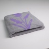 Набір махрових рушників двосторонніх Лаванда 3шт GM Textile 50х90см, 50х90см, 70х140см 400г / м2 (Лавандовий Сірий)