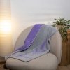Набір махрових рушників двосторонніх Лаванда 3шт GM Textile 50х90см, 50х90см, 70х140см 400г / м2 (Лавандовий Сірий)