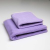 Набір махрових рушників двосторонніх Лаванда 2шт GM Textile 50х90см, 70х140см 400г/м2 (Лавандовий Бежевий)