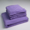 Набір махрових рушників двосторонніх Лаванда 3шт GM Textile 50х90см, 50х90см, 70х140см 400г / м2 (Лавандовий Сірий)
