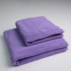 Набір махрових рушників двосторонніх Лаванда 2шт GM Textile 50х90см, 70х140см 400г/м2 (Лавандовий Сірий)
