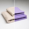 Набір махрових рушників двосторонніх Лаванда 2шт GM Textile 50х90см, 70х140см 400г/м2 (Лавандовий Бежевий)
