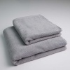Набір махрових рушників двосторонніх Лаванда 2шт GM Textile 50х90см, 70х140см 400г/м2 (Лавандовий Сірий)
