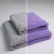 Набір махрових рушників двосторонніх Лаванда 2шт GM Textile 50х90см, 70х140см 400г/м2 (Лавандовий Сірий)