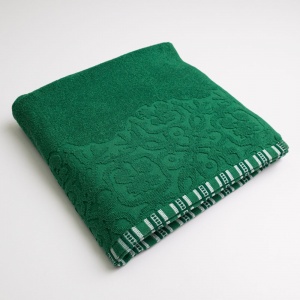 Рушник махровий для душу з орнаментом GM Textile 70х140см 400г/м2 (Зелений) Рушник махровий для душу з орнаментом GM Textile 70х140см 400г/м2 (Зелений)