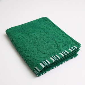 Махровий рушник з орнаментом GM Textile 50х90см 400г/м2 (Зелений)