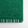 Полотенце для рук и лица махровое с орнаментом GM Textile 40х70см 400г/м2 (Зеленый)