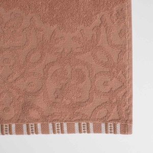 Рушник для рук та обличчя махровий з орнаментом GM Textile 40х70см 400г/м2 (Бежевий)