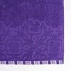 Рушник махровий для душу з орнаментом GM Textile 70х140см 400г/м2 (Фіолетовий)