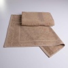 Набір банний махровий з Бордюром 2шт GM Textile 50х70см, 70х140см 400г/м2 (Капучіно) Набір банний махровий з Бордюром 2шт GM Textile 50х70см, 70х140см 400г/м2 (Капучіно)