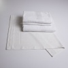 Набір банний махровий з Бордюром 4шт GM Textile 50х70см, 50х90см, 50х90см, 70х140см (Білий) Набір банний махровий з Бордюром 4шт GM Textile 50х70см, 50х90см, 50х90см, 70х140см (Білий)
