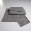Набір банний махровий з Бордюром 3шт GM Textile 50х70см, 50х90см, 70х140см (Сірий) Набір банний махровий з Бордюром 3шт GM Textile 50х70см, 50х90см, 70х140см (Сірий)