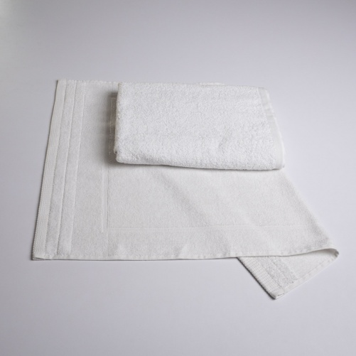 Набір банний махровий 2шт GM Textile 50х70см, 70х140см (Білий)