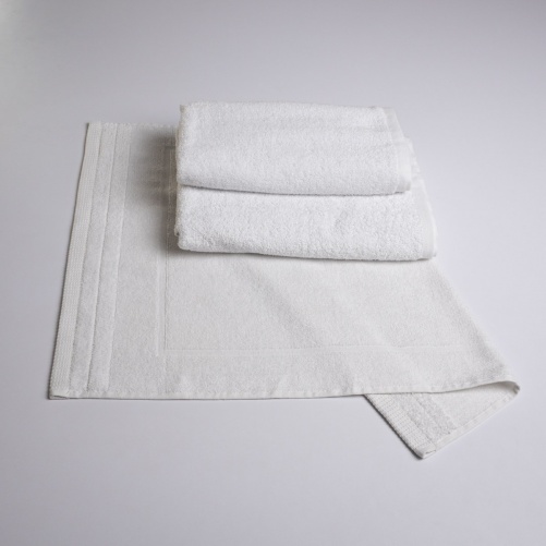 Набір банний махровий 3шт GM Textile 50х70см, 50х90см, 70х140см (Білий)