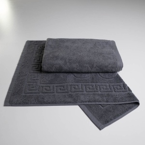 Набір готельних махрових рушників 2шт GM Textile 50х70см, 70х140см (Сірий) Набір готельних махрових рушників 2шт GM Textile 50х70см, 70х140см (Сірий)