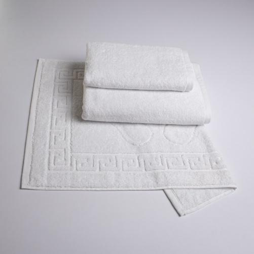 Набір готельних махрових рушників 3шт GM Textile 50х70см, 50х90см, 70х140см (Білий)