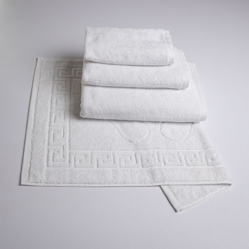 Набір готельних махрових рушників 4шт GM Textile 50х70см, 40х70см, 50х90см, 70х140см (Білий)