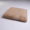 Набір банний махровий з Бордюром 4шт GM Textile 50х70см, 50х90см, 50х90см, 70х140см 400г/м2 (Капучіно)