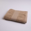 Набір банний махровий з Бордюром 4шт GM Textile 50х70см, 40х70см, 50х90см, 70х140см 400г/м2 (Капучіно)
