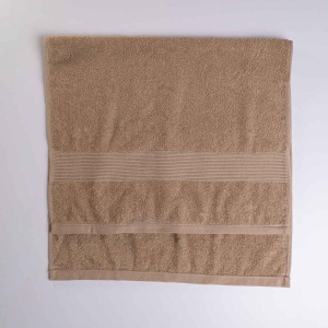 Набір банний махровий з Бордюром 4шт GM Textile 50х70см, 50х90см, 50х90см, 70х140см 400г/м2 (Капучіно)