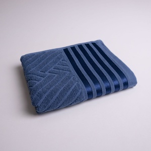 Набір махрових рушників SOFT 3шт GM Textile 40х70см, 50х90см, 70х140см 500г/м2 (Синій)