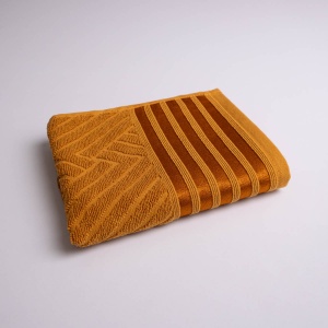 Набір махрових рушників SOFT 3шт GM Textile 40х70см, 50х90см, 70х140см 500г/м2 (Гірчичний)