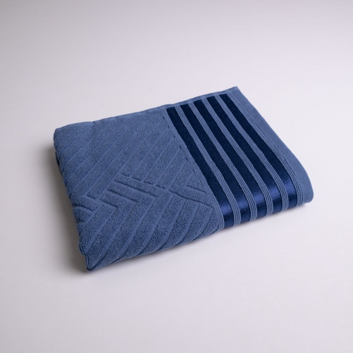 Рушник махровий середній SOFT GM Textile 50х90см 500г/м2 (Синій)