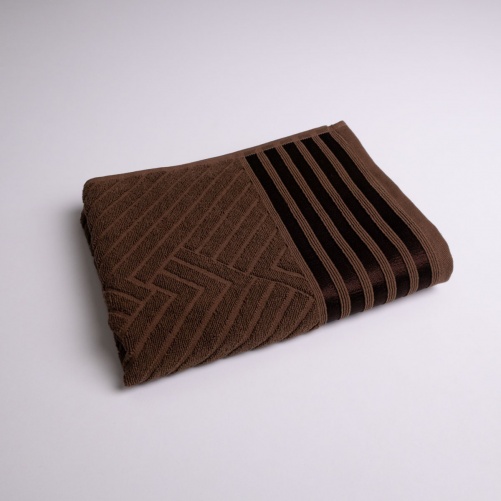 Рушник махровий середній SOFT GM Textile 50х90см 500г/м2 (Коричневий)