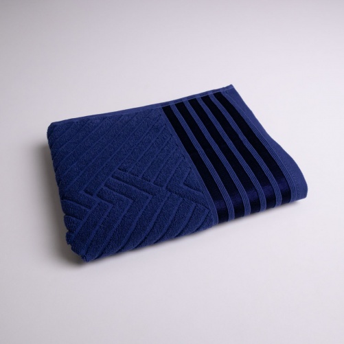 Рушник махровий середній SOFT GM Textile 50х90см 500г/м2 (Темно-синій)