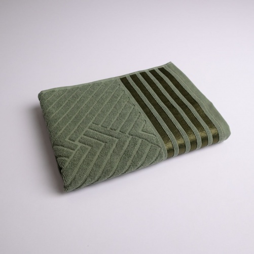 Рушник махровий середній SOFT GM Textile 50х90см 500г/м2 (Хакі)