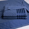 Набір махрових рушників SOFT 3шт GM Textile 50х90см, 50х90см, 70х140см 500г/м2 (Синій)
