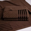 Набір махрових рушників SOFT 3шт GM Textile 50х90см, 50х90см, 70х140см 500г/м2 (Коричневий)