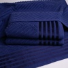 Набір махрових рушників SOFT 3шт GM Textile 50х90см, 50х90см, 70х140см 500г/м2 (Темно-синій)