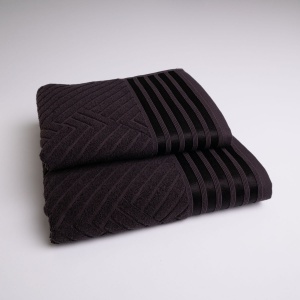 Комплект махрових рушників SOFT 2шт GM Textile 50х90см, 70х140см 500г/м2 (Шоколадний)