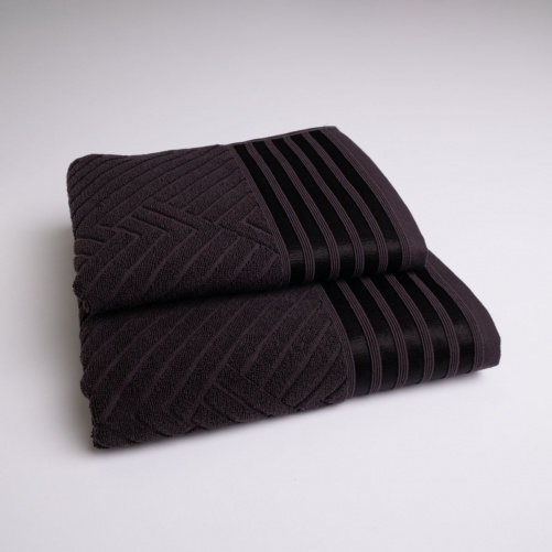 Комплект махрових рушників SOFT 2шт GM Textile 50х90см, 70х140см 500г/м2 (Шоколадний)