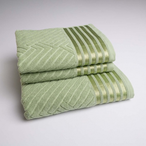 Набір махрових рушників SOFT 3шт GM Textile 50х90см, 50х90см, 70х140см 500г/м2 (М'ятний)