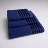 Набір махрових рушників SOFT 3шт GM Textile 40х70см, 50х90см, 70х140см 500г/м2 (Темно-синій)