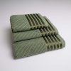 Набір махрових рушників SOFT 3шт GM Textile 40х70см, 50х90см, 70х140см 500г/м2 (Хакі)